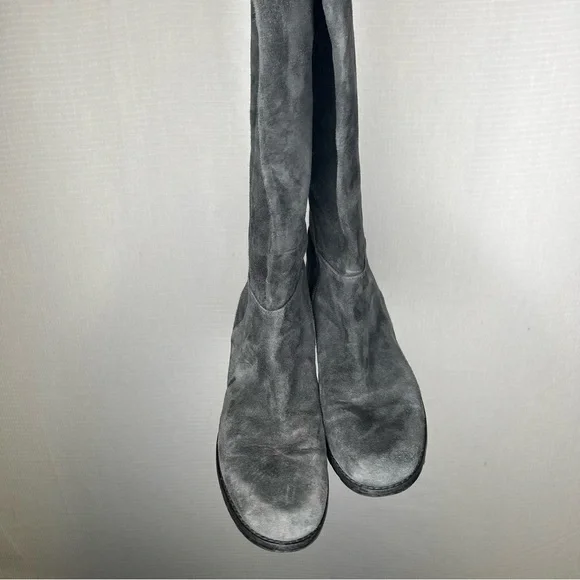 Stuart‎ WeitzmanTall Grey Suede Leather Boots 6 Woman’s